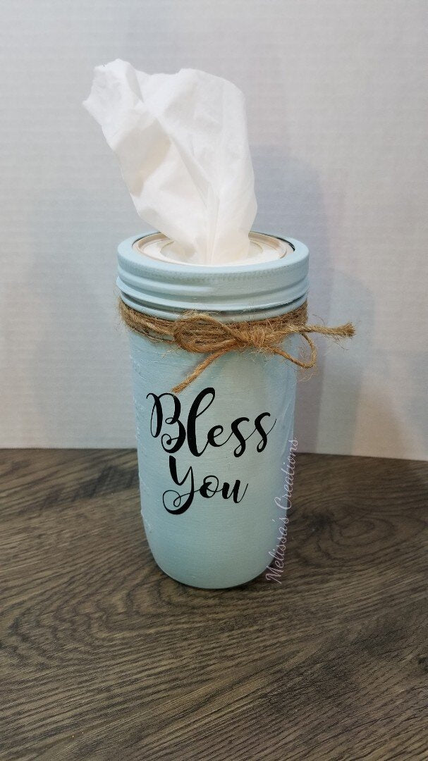 Bless You Tissue Jar