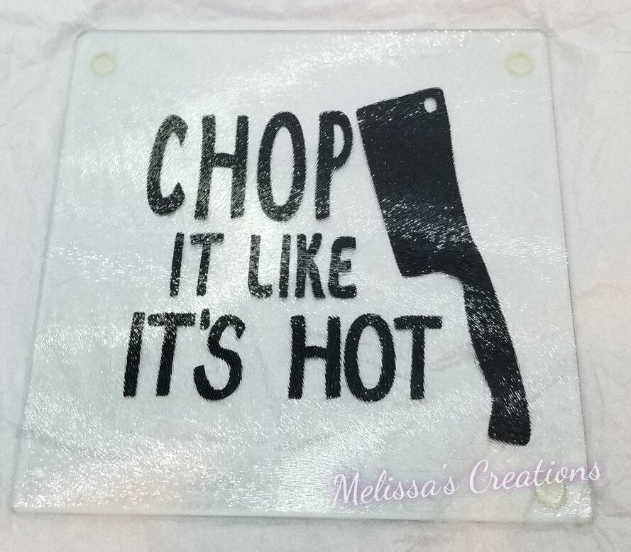 CUSTOM Square Glass Cutting Board