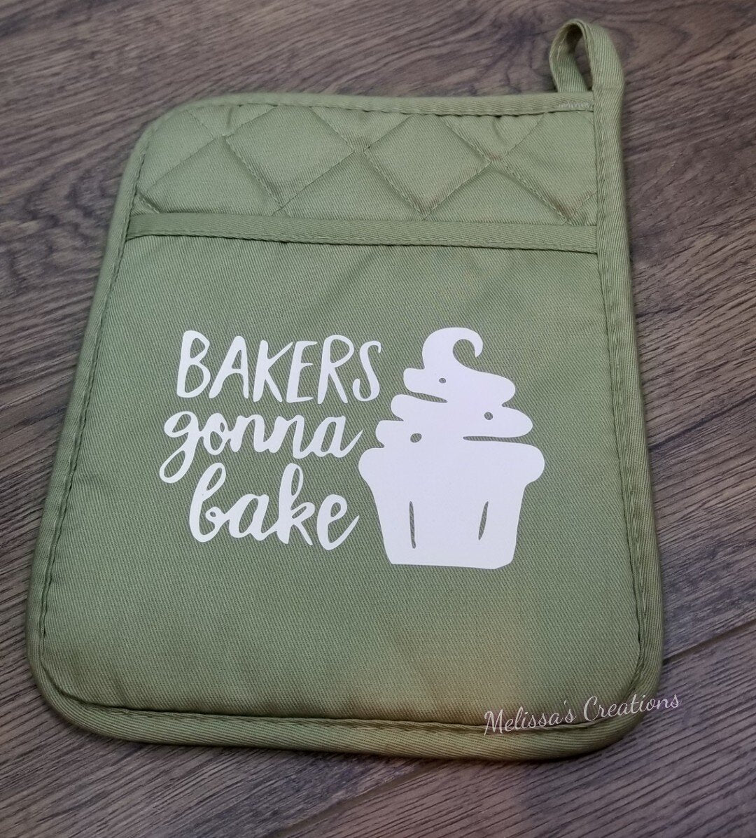 "Bakers Gonna Bake" Potholder (READY TO SHIP)
