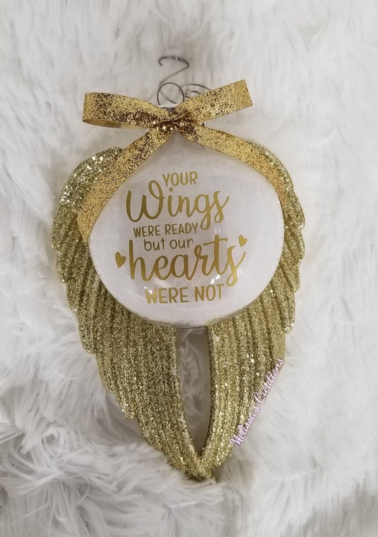 Angel Wings Memorial Ornament