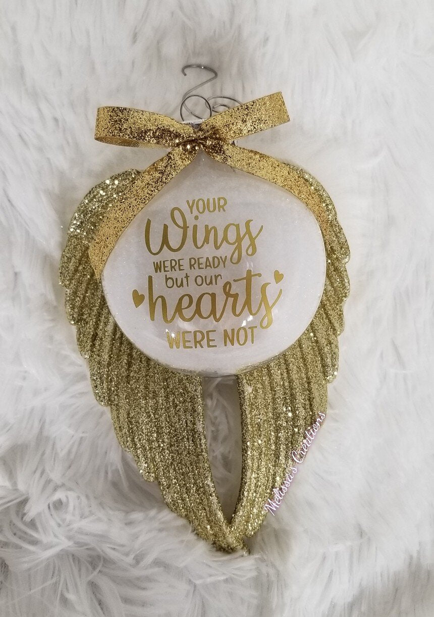Angel Wings Memorial Ornament