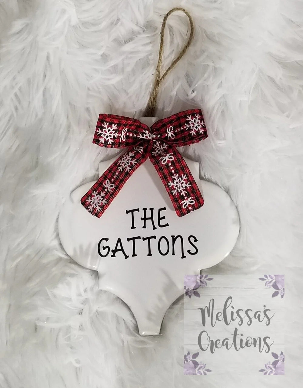 Personalized Ceramic Ornament