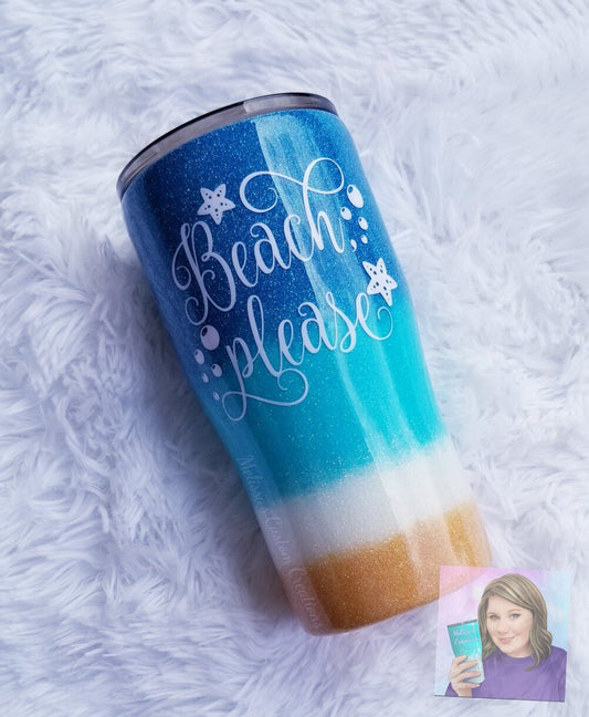 Beach Please Tumbler