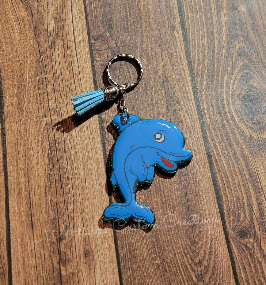 Dolphin Keychain (READY TO SHIP)