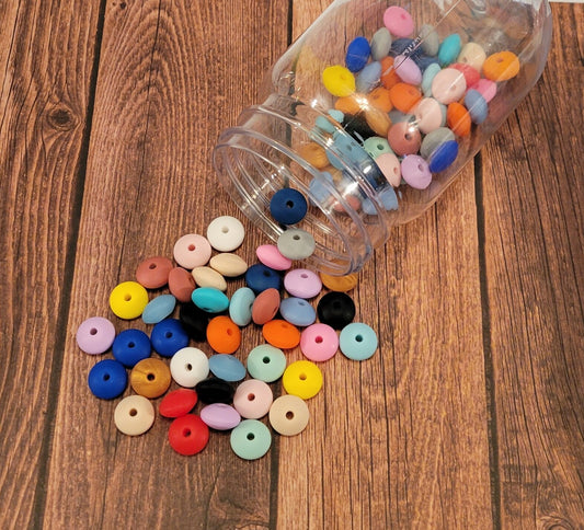 Silicone Lentil Beads
