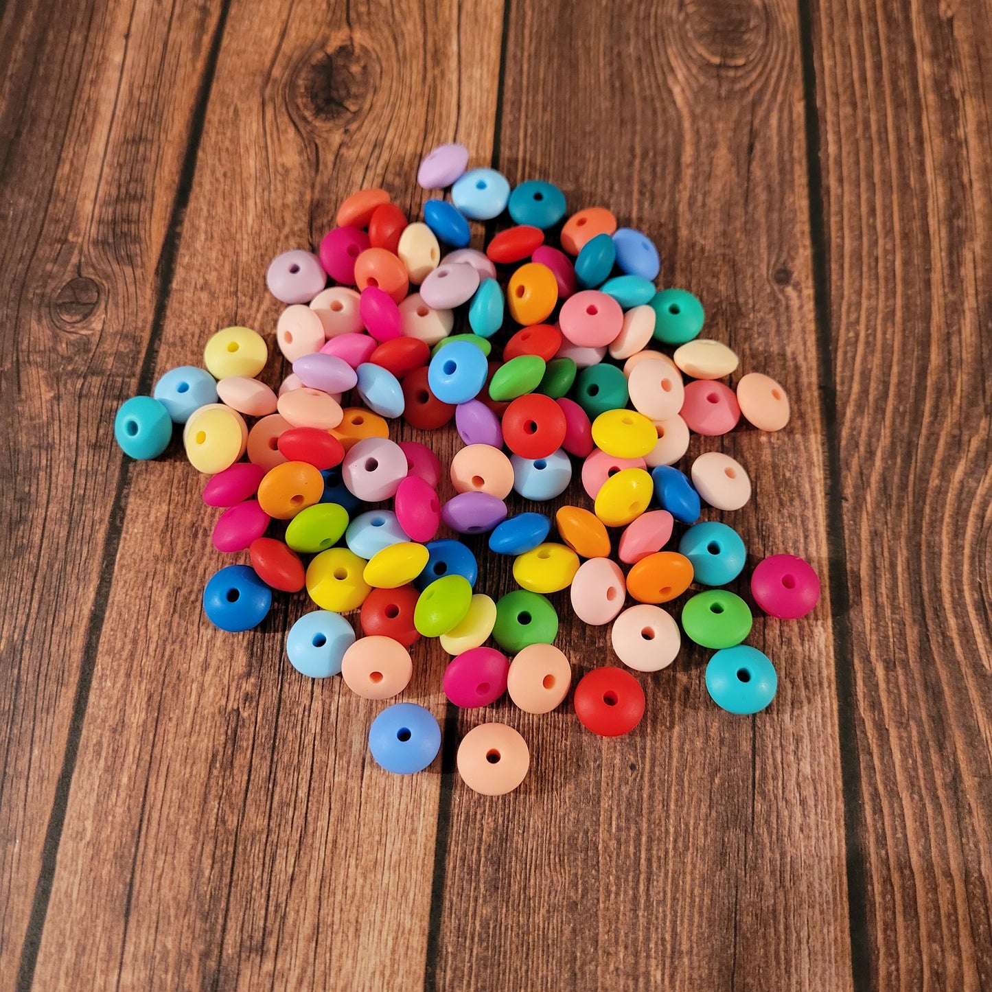 Silicone Lentil Beads