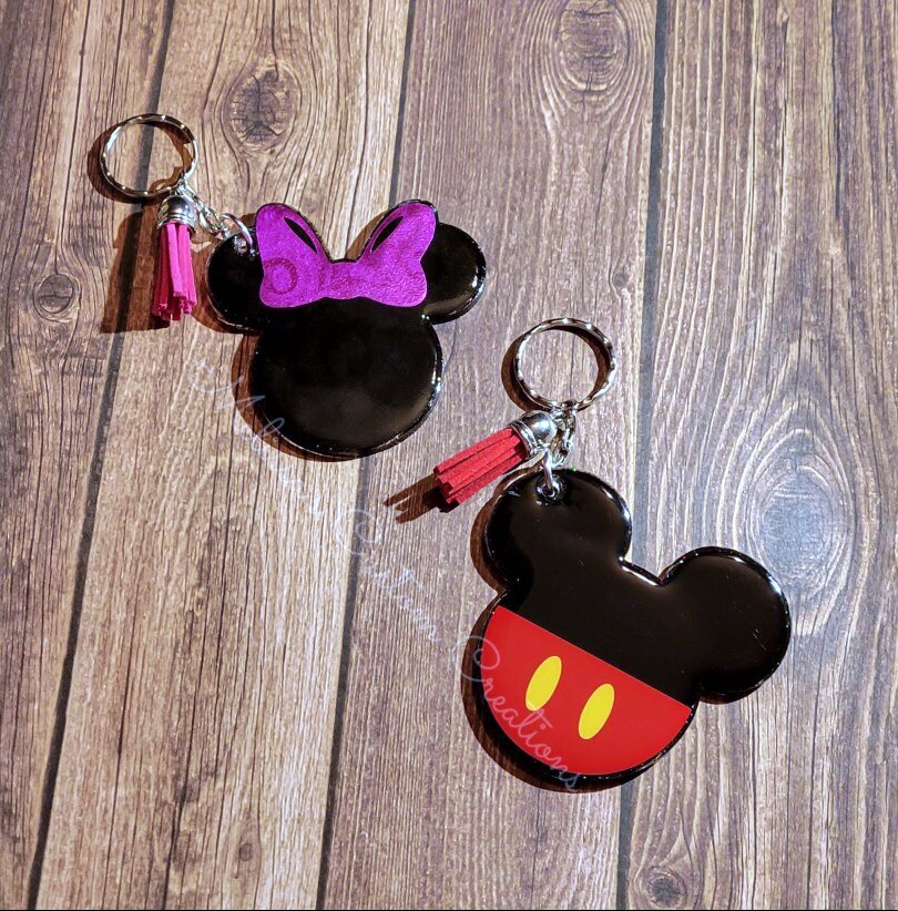 Mouse Head Keychain (READY TO SHIP)