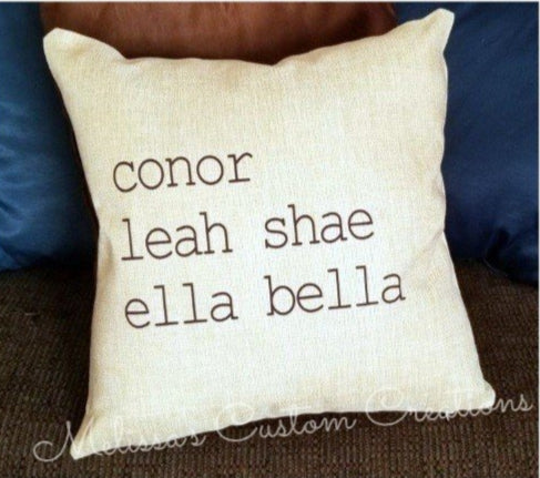 Custom Pillow Cover
