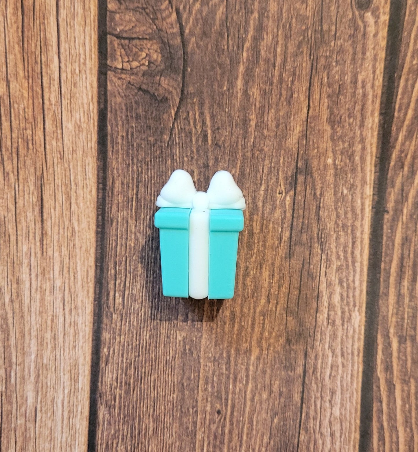 Blue Box 3D Focal Bead