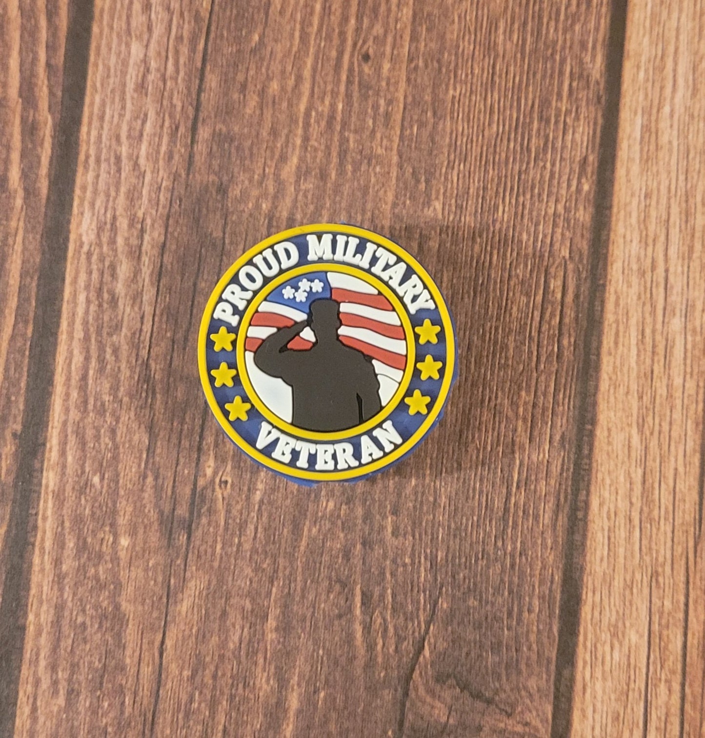 Proud Military Veteran Focal Bead